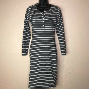 AMPERSAND AVE Gray Striped Dress